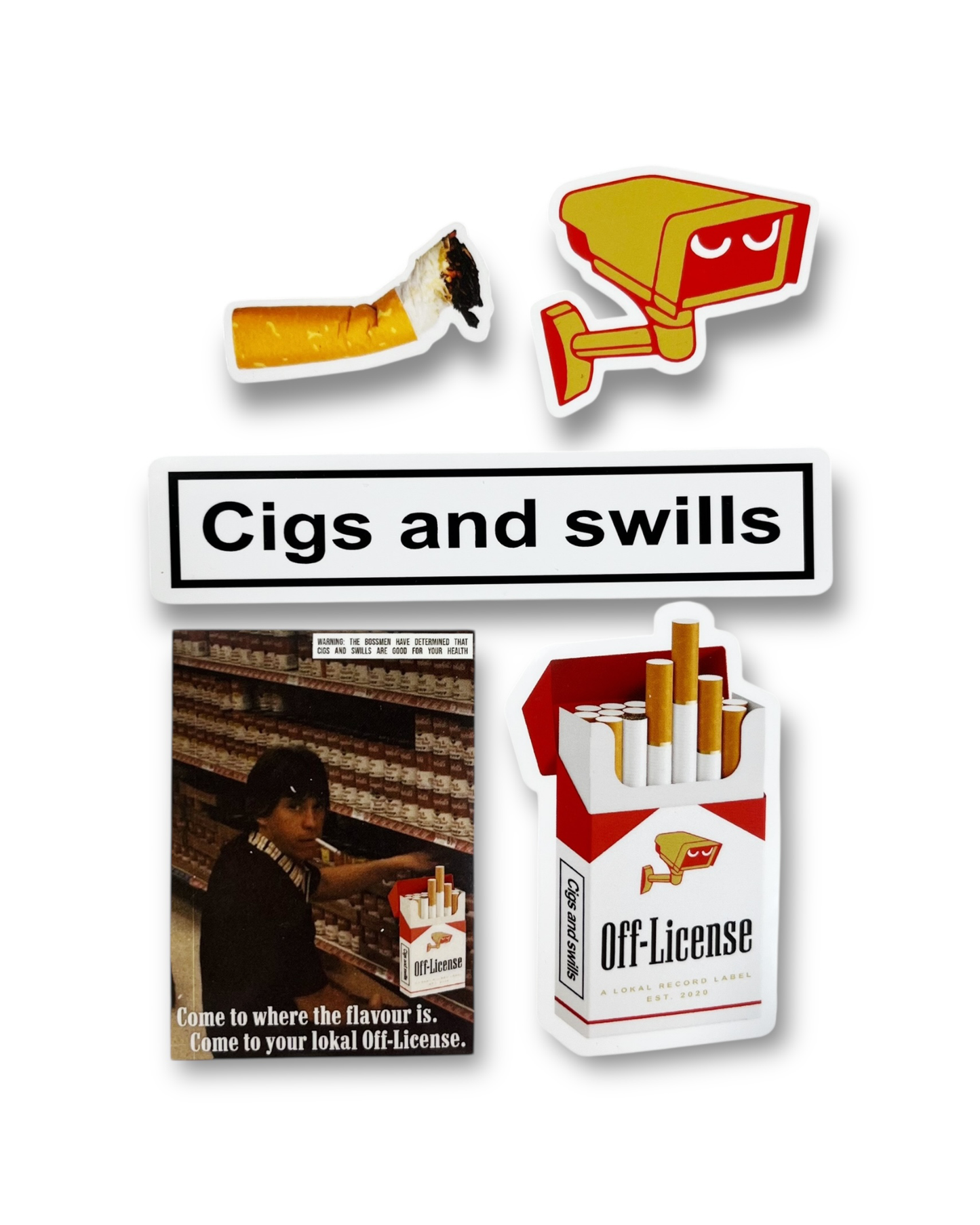 "CIGS AND SWILLS" - Sticker Pack